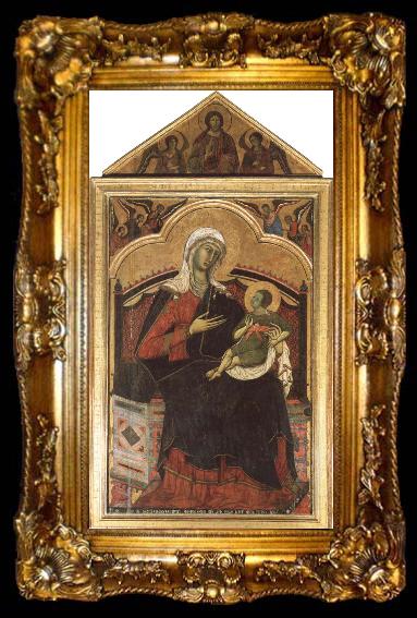 framed  Guido da Siena Madonna and CHild, ta009-2